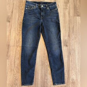 Lucky Brand Dark Blue Denim - Ava Mid Rise Skinny Jeans